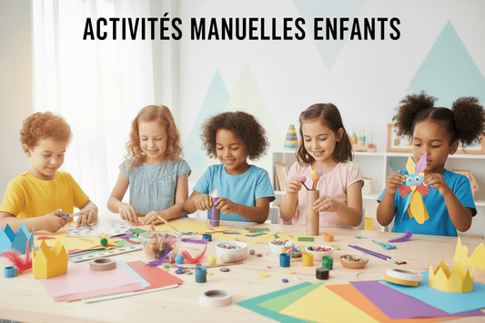 Enfant faisant des activités manuelles créatives - idées bricolage PassionsEnfant