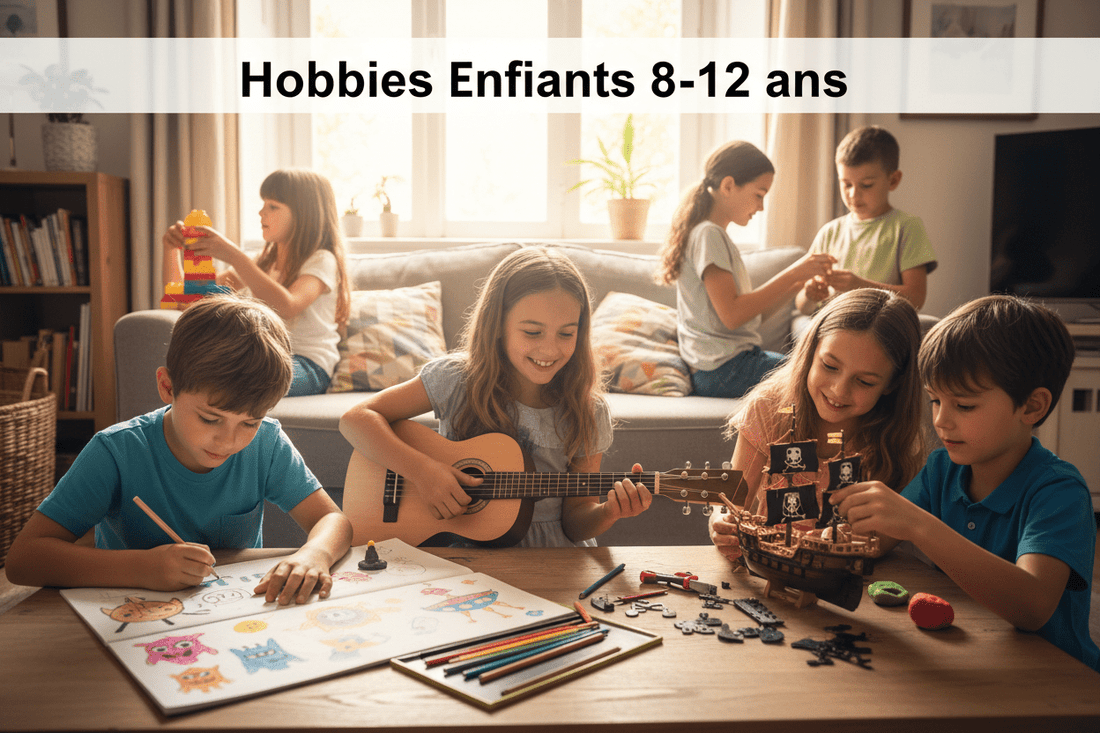 Enfants de 8 à 12 ans qui s'amusent avec des hobbies créatifs éducatifs - PassionsEnfant