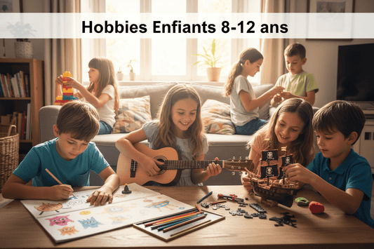 Enfants de 8 à 12 ans qui s'amusent avec des hobbies créatifs éducatifs - PassionsEnfant