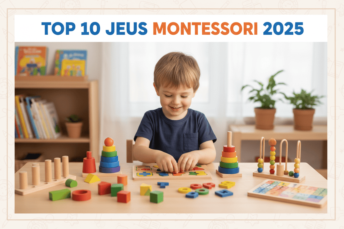 Enfant jouant avec des jeux Montessori éducatifs - top 10 sélection PassionsEnfant