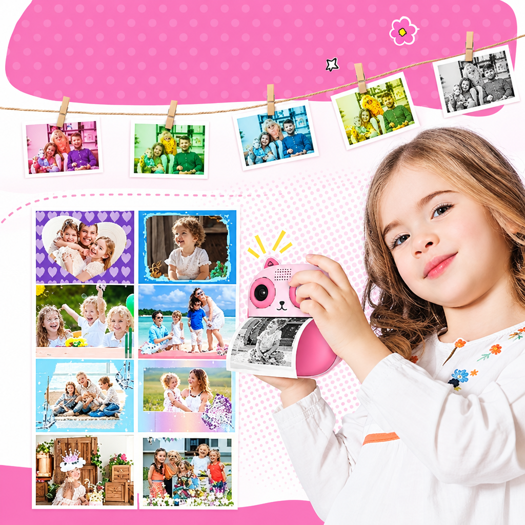 Appareil photo instantané enfant pixCat design chat pour enfant