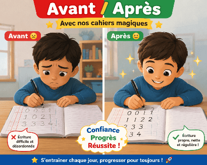 cahier décriture magique pour enfant de 4 ans et plus