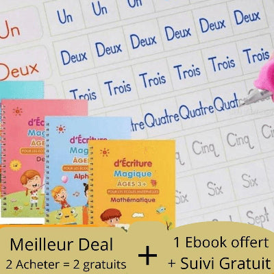 Cahier-d'écriture-magique| réutilisable. - La Passion Des Enfants