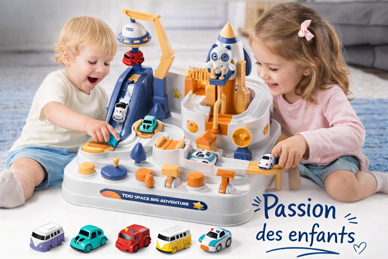 circuit voiture montessori pour des mission spatiale