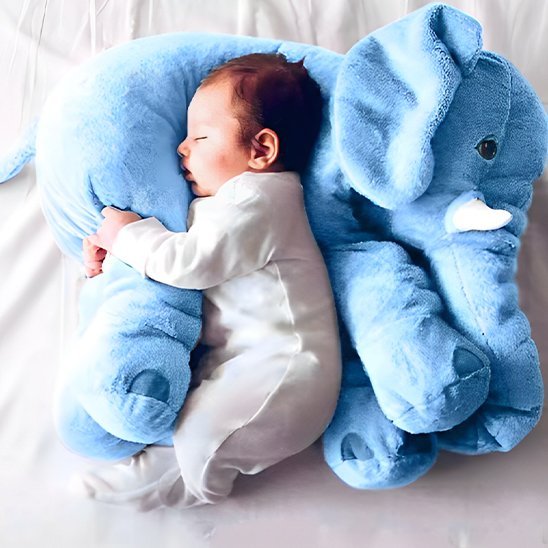 Doudou éléphant en peluche moelleuse pour enfant, parfait pour le sommeil