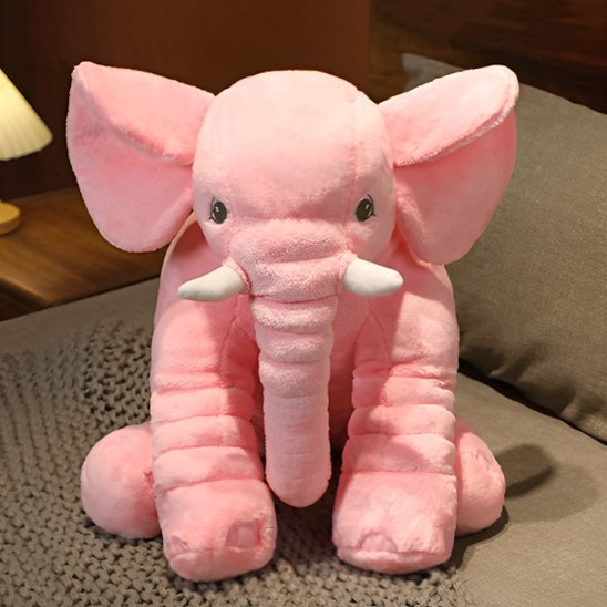 Peluche éléphant douce et résistante, cadeau parfait pour bébé fille ou garçon