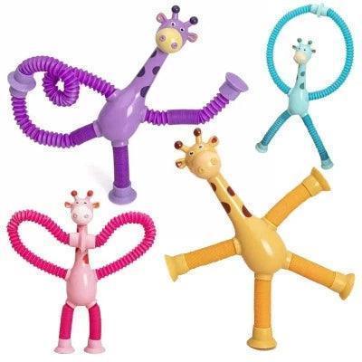 AOMAIGAD 4 Pièces Jouet De Girafe à Ventouse Télescopique, Girafe P Girafe Pop Tubes Fidget Jouet Jouets Sensoriels De Jouet De Giraf Amz AOMAIGAD 4 Pièces Jouet De Girafe à Ventouse Télescopique, Girafe P Girafe Pop Tubes Fidget Jouet Jouets Sensoriels De Jouet De Giraf Amz