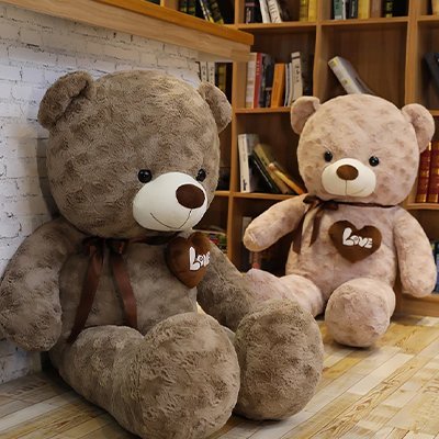 Ours en peluche artisanal sécurisé norme CE pour enfant et bébé