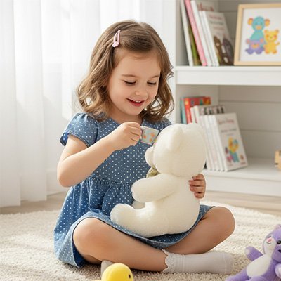 Doudou-câlin-sans-petites-pièces amovibles-sécurité-optimale-bébé