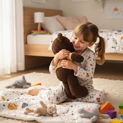 Ours peluche doux compagnon réconfortant pour enfant
