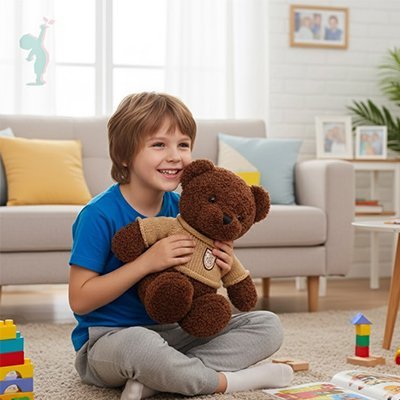 Ours peluche doudou câlin doux pour enfant