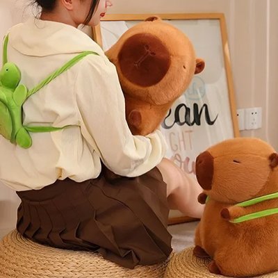 Peluche capybara | Ultra-douce idéale pour enfants et adultes
