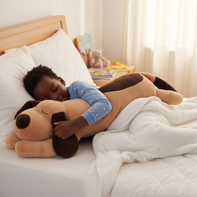 Peluche Chien – Comfort Kids 100cm coussin géant ultra-doux
