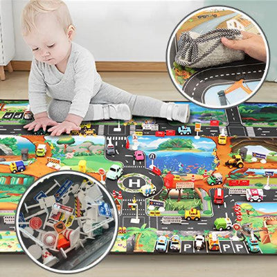 Tapis Circuit Voiture| Tapis Car - La Passion Des Enfants