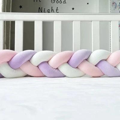 TRESSE DE LIT BEBE| ROSE BLANC VIOLET - La Passion Des Enfants
