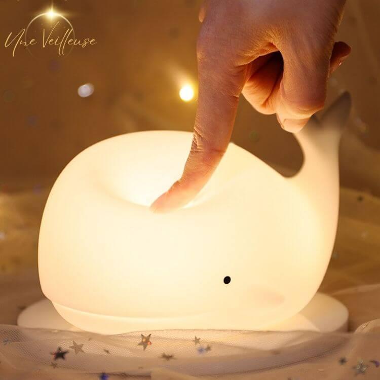 Veilleuse Bébé | Baleine lumineuse et douce - La Passion Des Enfants